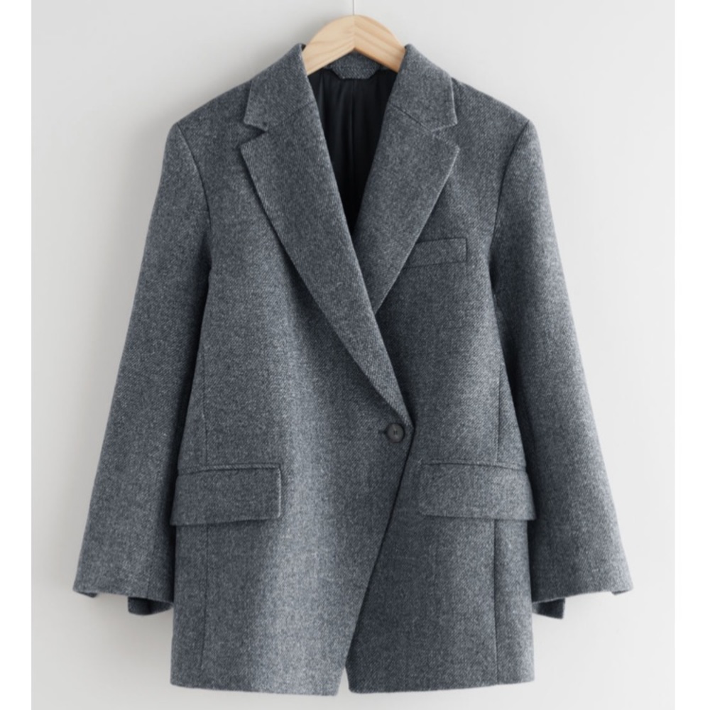 & Other Stories Oversized A Symmetrical Blazer